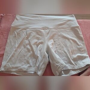 lululemon athletica White Bike Shorts
